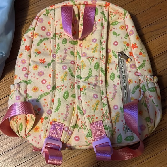 Yellow floral small backpack - Picture 2 of 7